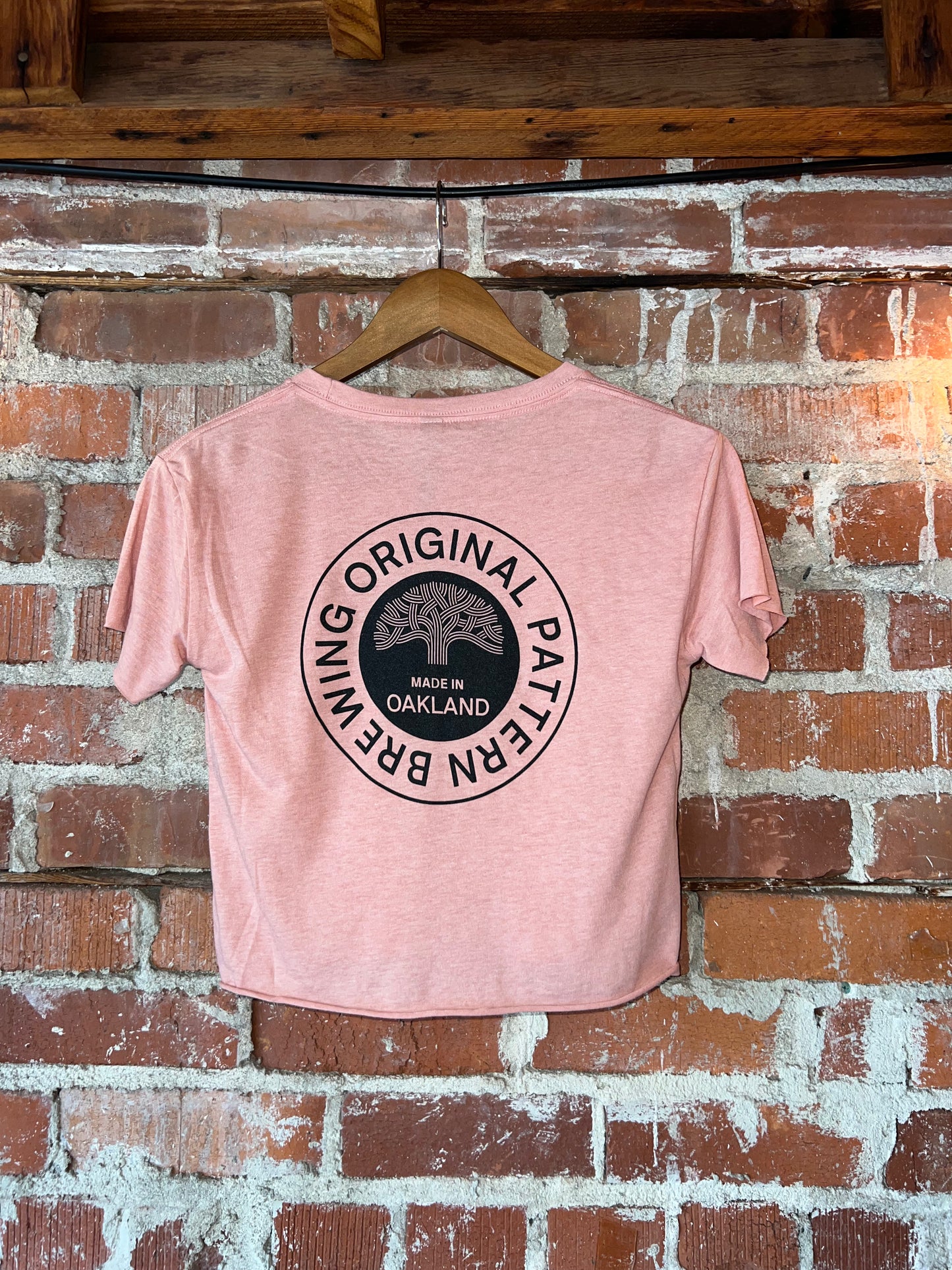 Dusty Rose Short Sleeve Crop Top
