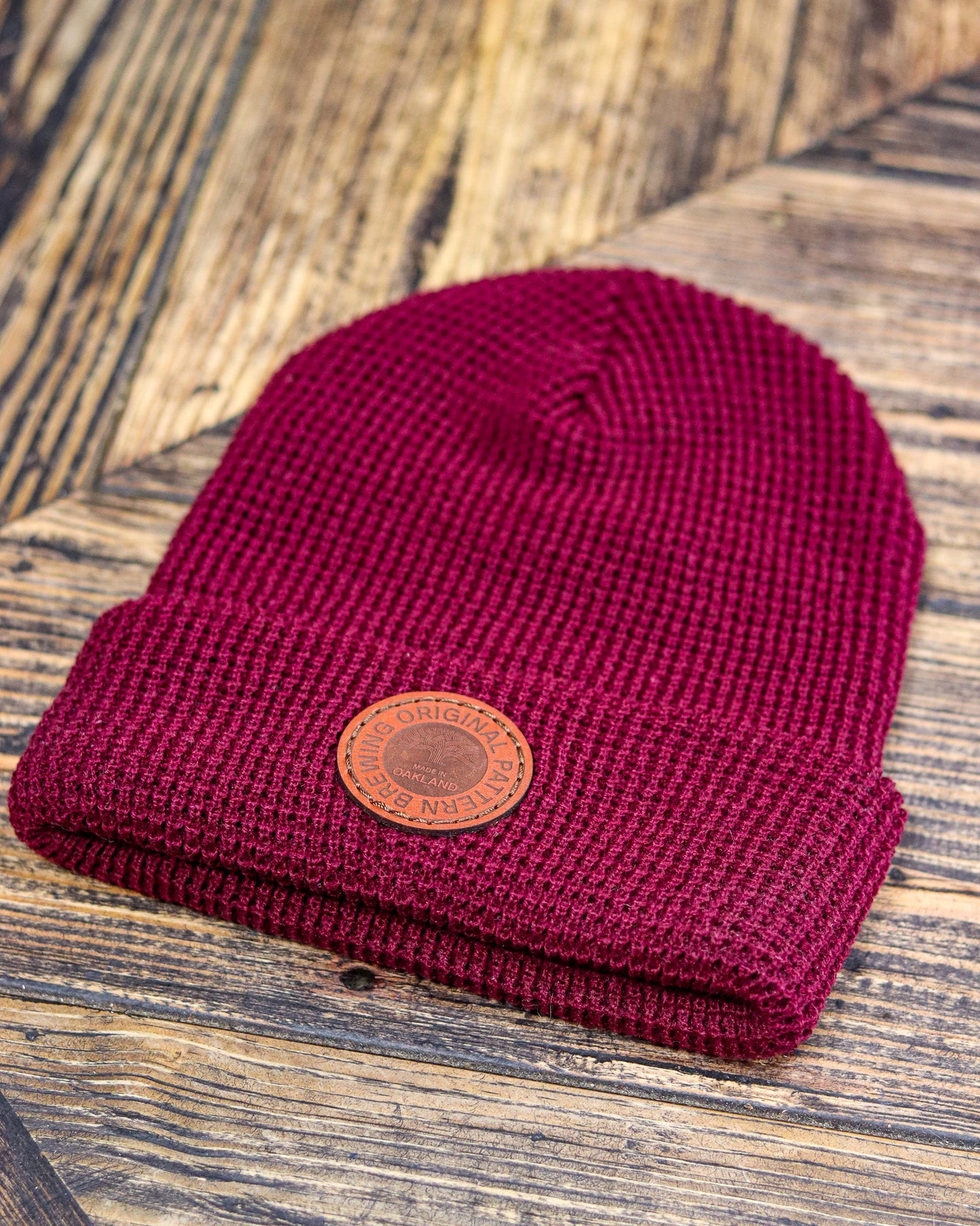 Beanie - Tree (Burgundy)