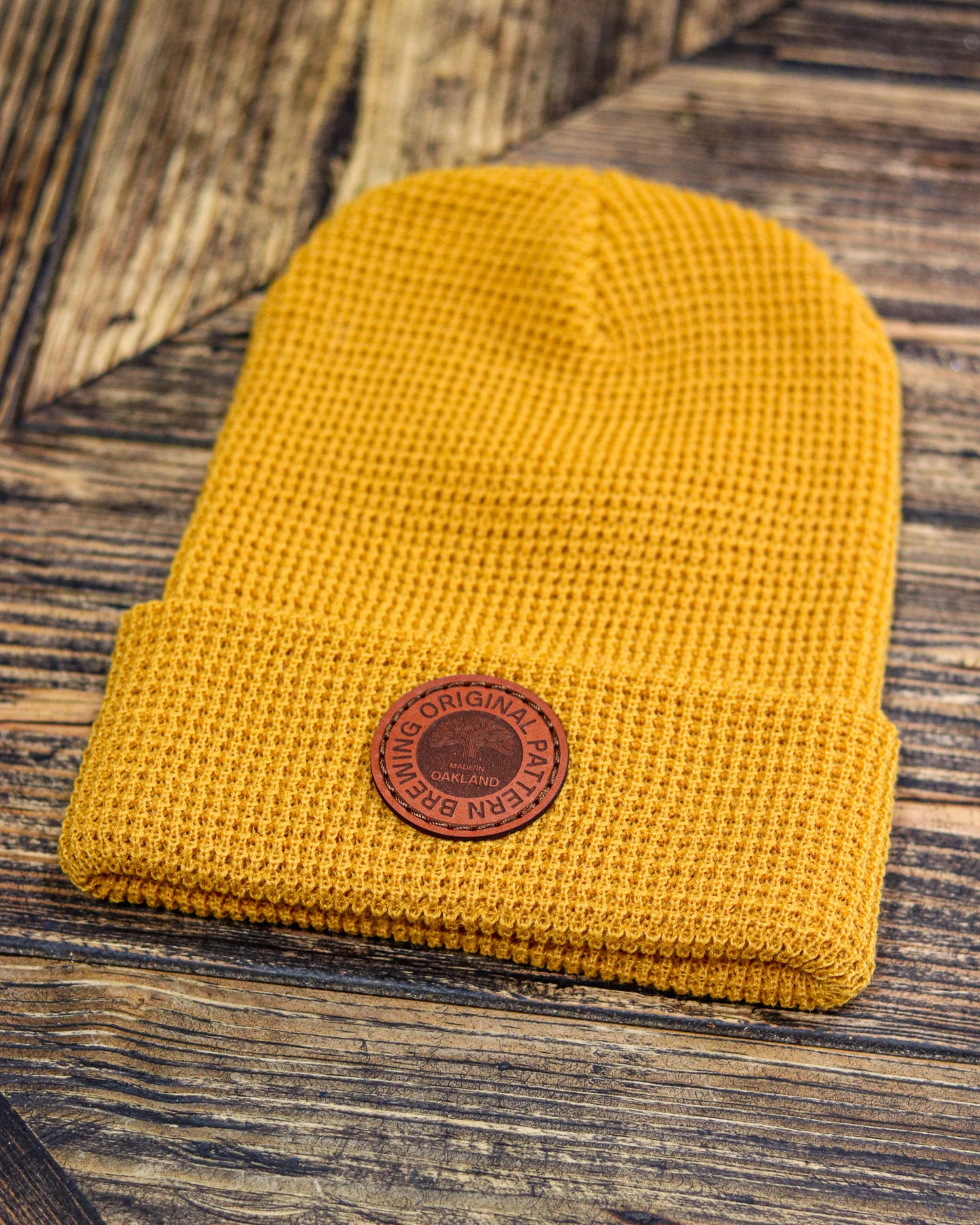 Beanie - Tree (Mustard)