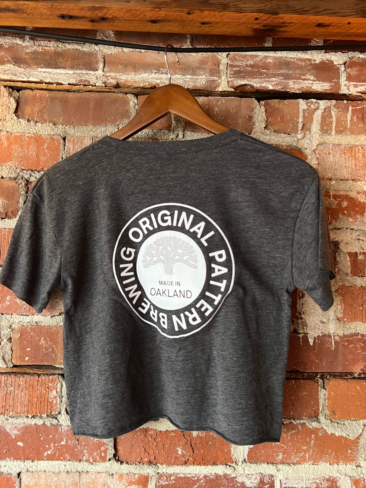 Heather Grey Short Sleeve Crop Top