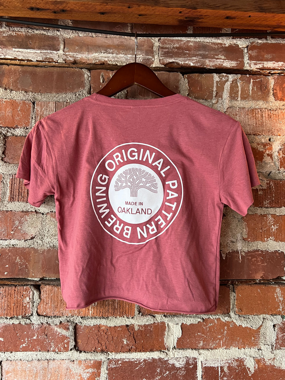 Dusty Rose Short Sleeve Crop Top